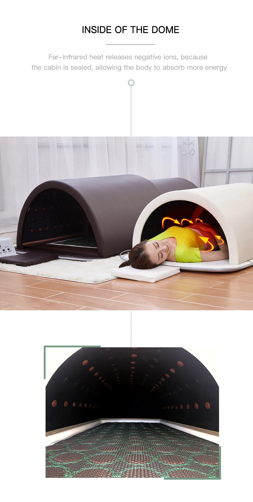 far infrared body slimming sauna bed tourmaline therapy heated detox sauna bed