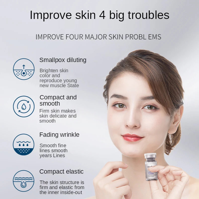 Facial Repair Lyophilized Powder Set Shrink Pore Moisturizing Anti-Wrinkle Anti Aging Whiten Peptide Nicotinamide Brighten Serum