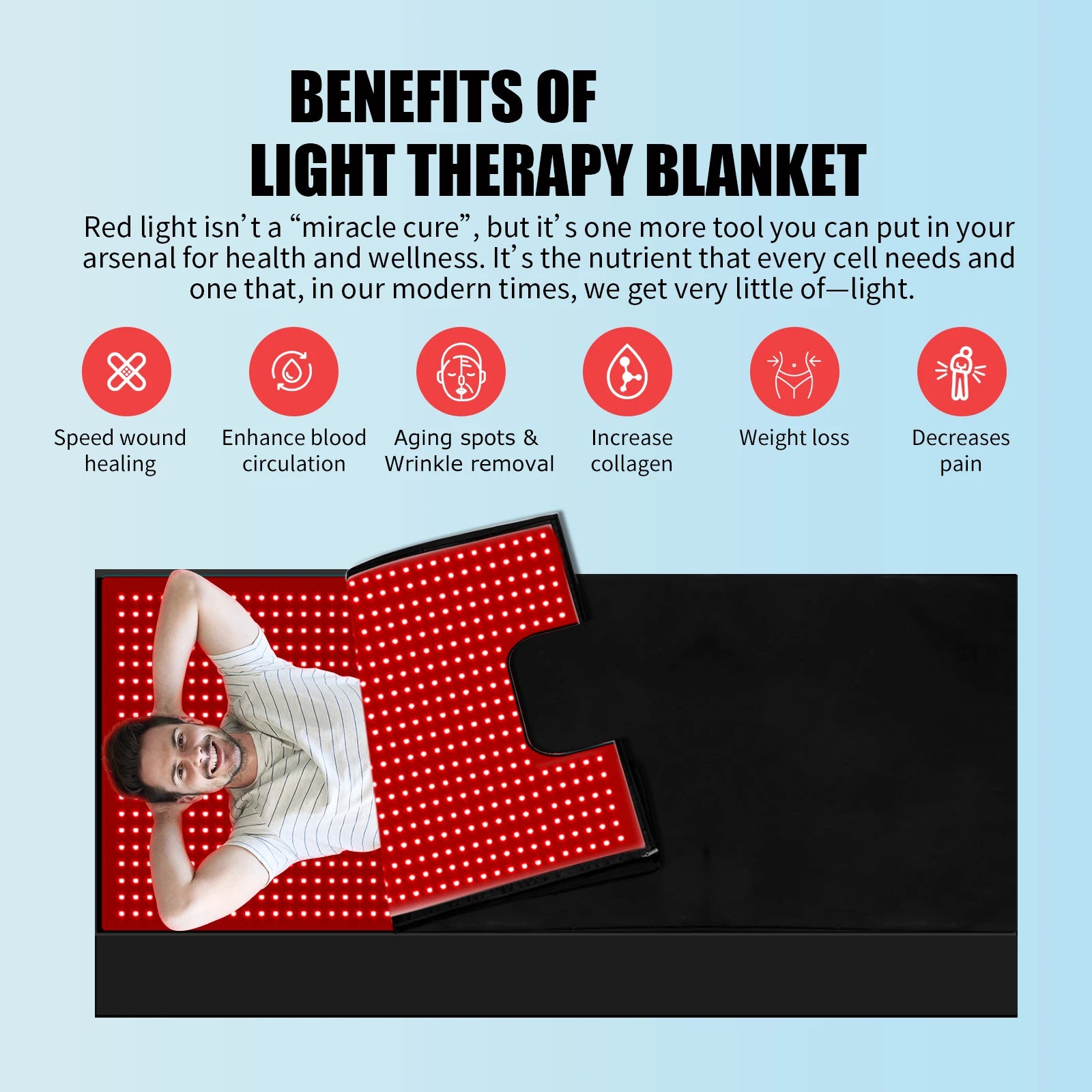 Red Light Therapy Sleep Bag - Full Body Infrared Wellness Blanket