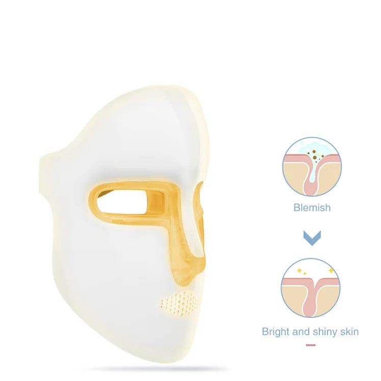 Wireless LED Light Therapy Facial Mask for Skin Rejuvenation Professional LED Light Therapy Mask for Home & Salon Use