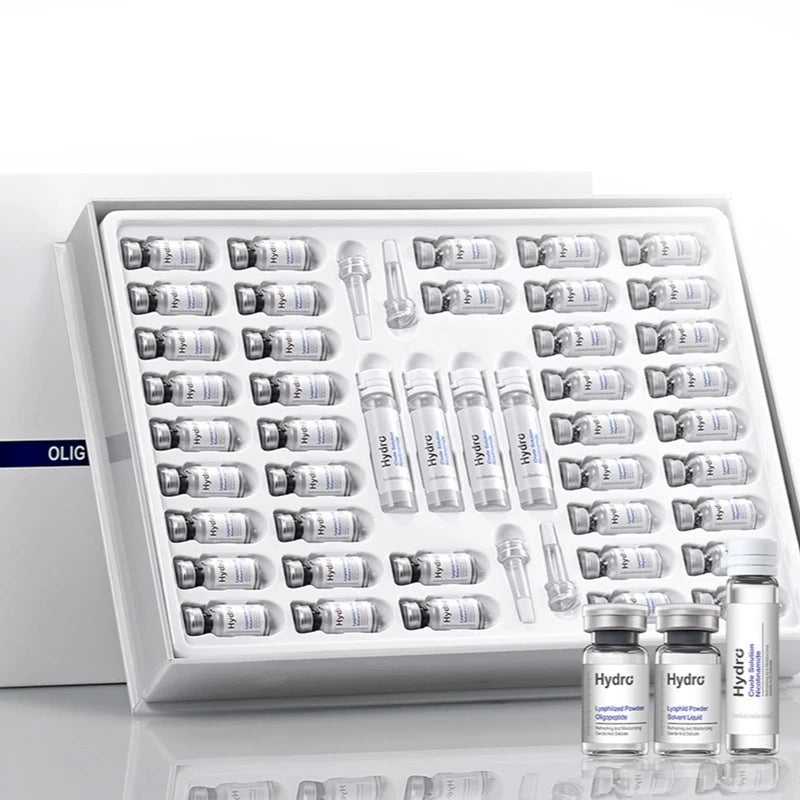 Facial Repair Lyophilized Powder Set Shrink Pore Moisturizing Anti-Wrinkle Anti Aging Whiten Peptide Nicotinamide Brighten Serum