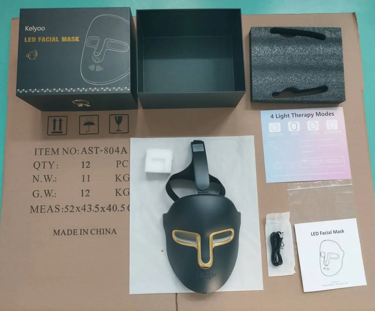 Wireless LED Light Therapy Facial Mask for Skin Rejuvenation Professional LED Light Therapy Mask for Home & Salon Use