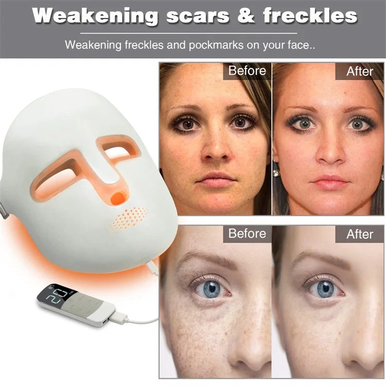 NEW Standing USB LED Light Therapy Beauty Facial Mask with PDT Technology Photon Facial