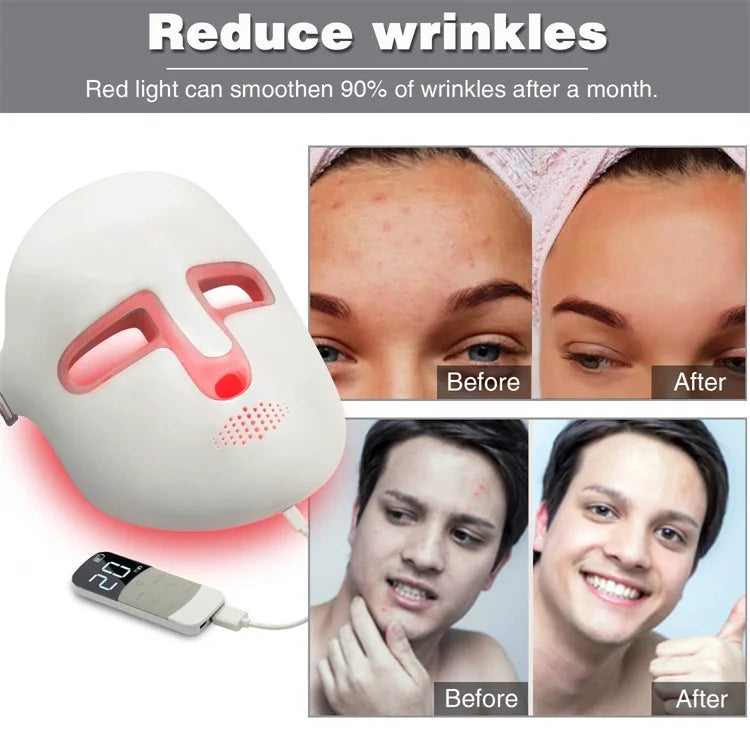 NEW Standing USB LED Light Therapy Beauty Facial Mask with PDT Technology Photon Facial