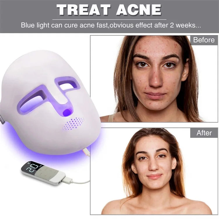 NEW Standing USB LED Light Therapy Beauty Facial Mask with PDT Technology Photon Facial