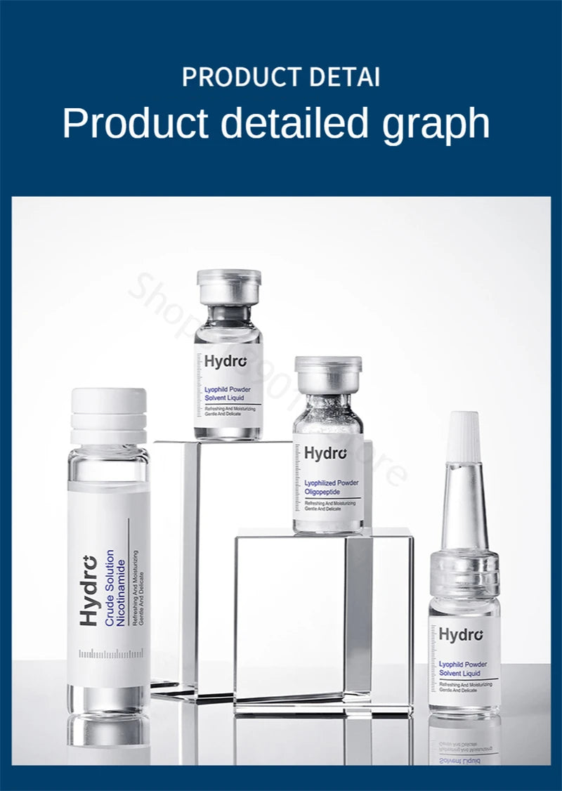 Facial Repair Lyophilized Powder Set Shrink Pore Moisturizing Anti-Wrinkle Anti Aging Whiten Peptide Nicotinamide Brighten Serum