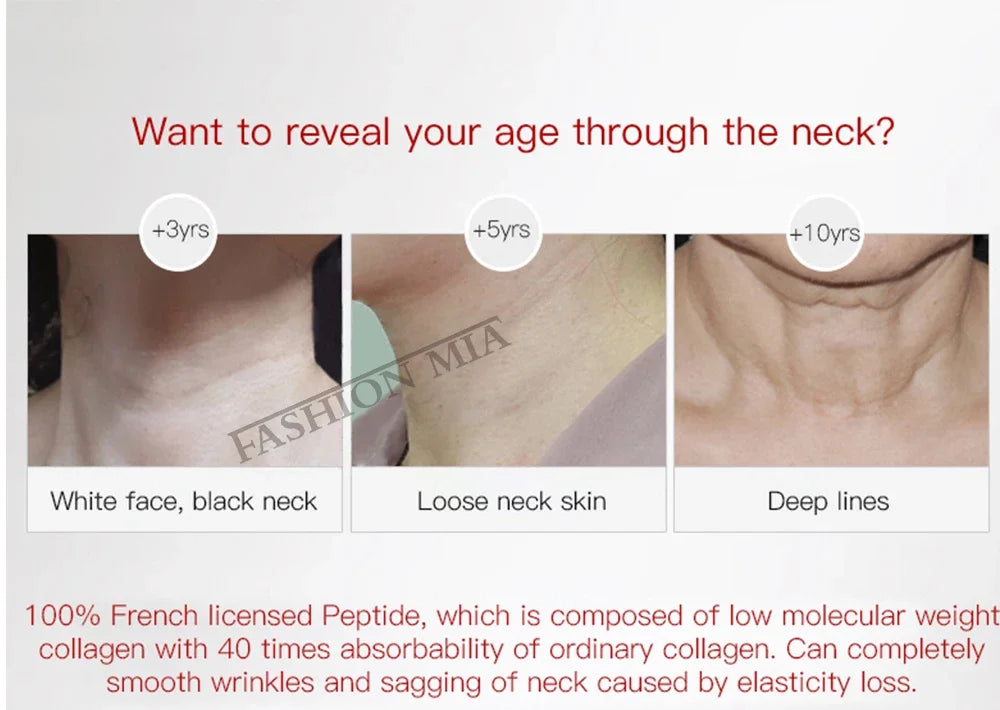 Korean Cosmetics 100ml Naite Thread Neck Cream 5% Adenosine Solution Hydrolyzed Collagen Peptides Facial Neck Falten Skin Cream