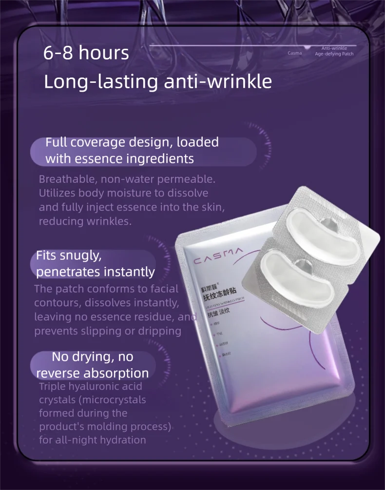 CASMA Microneedle Essence Care Set - Eye Brightening & Wrinkle Freezing Patches,Dark Circles,Fine Lines, Puffiness & Anti-Aging