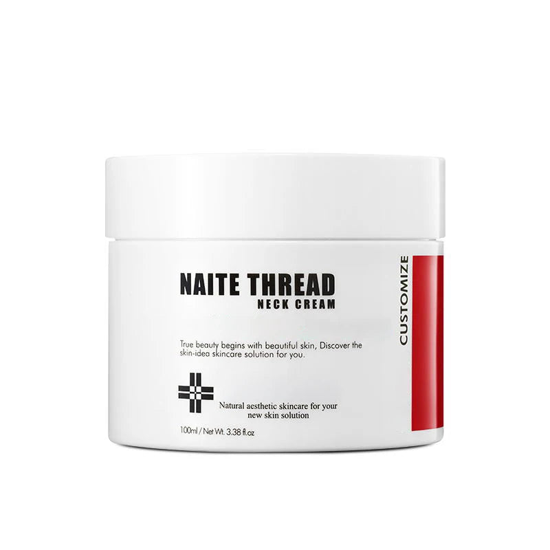 Korean Cosmetics 100ml Naite Thread Neck Cream 5% Adenosine Solution Hydrolyzed Collagen Peptides Facial Neck Falten Skin Cream