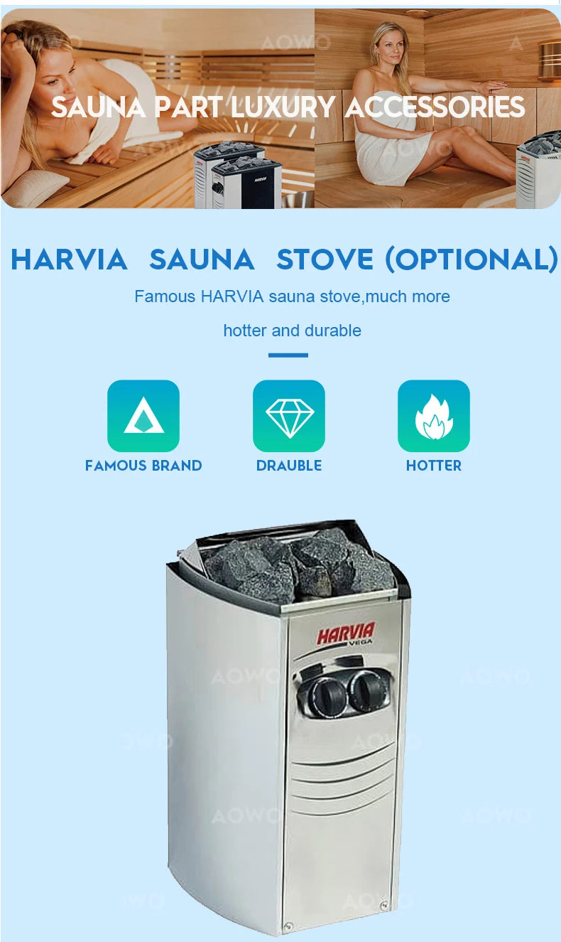 Customization.Dry Steam Indoor Steam Infrared Sauna Outdoor Home Sauna Dry Spa Rooms Hammam Shower Steam Cabin Infrared Sauna Ou