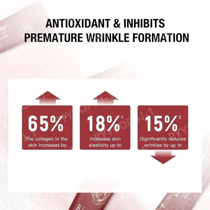 Rosehip Whitening Capsules Extract 1500mg with Marine Collagen Supports Skin Health Elasticity Daily Health Supplements