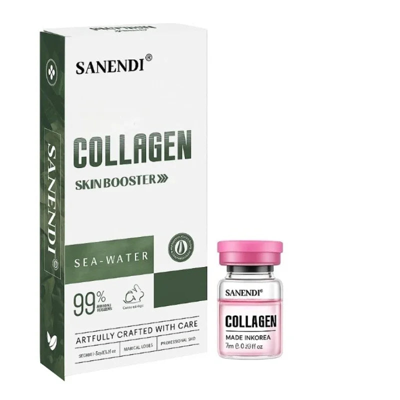 Sanendi Korean Collagen Facial Powder Essence With Hydrating Moisturizer For Plump Glass Skin Effect