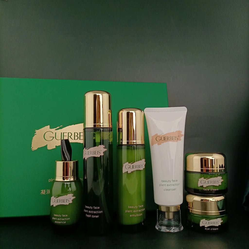 Plant Extract Anti-wrinkle Face Skin Care Set Cleaning Oil Control Toner Firming Serum Moisturizing Facial Cream Beauty Products