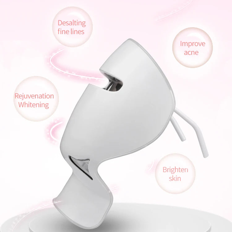 Led phototherapy facial skincare and beauty 7-color mask facial care anti-aging