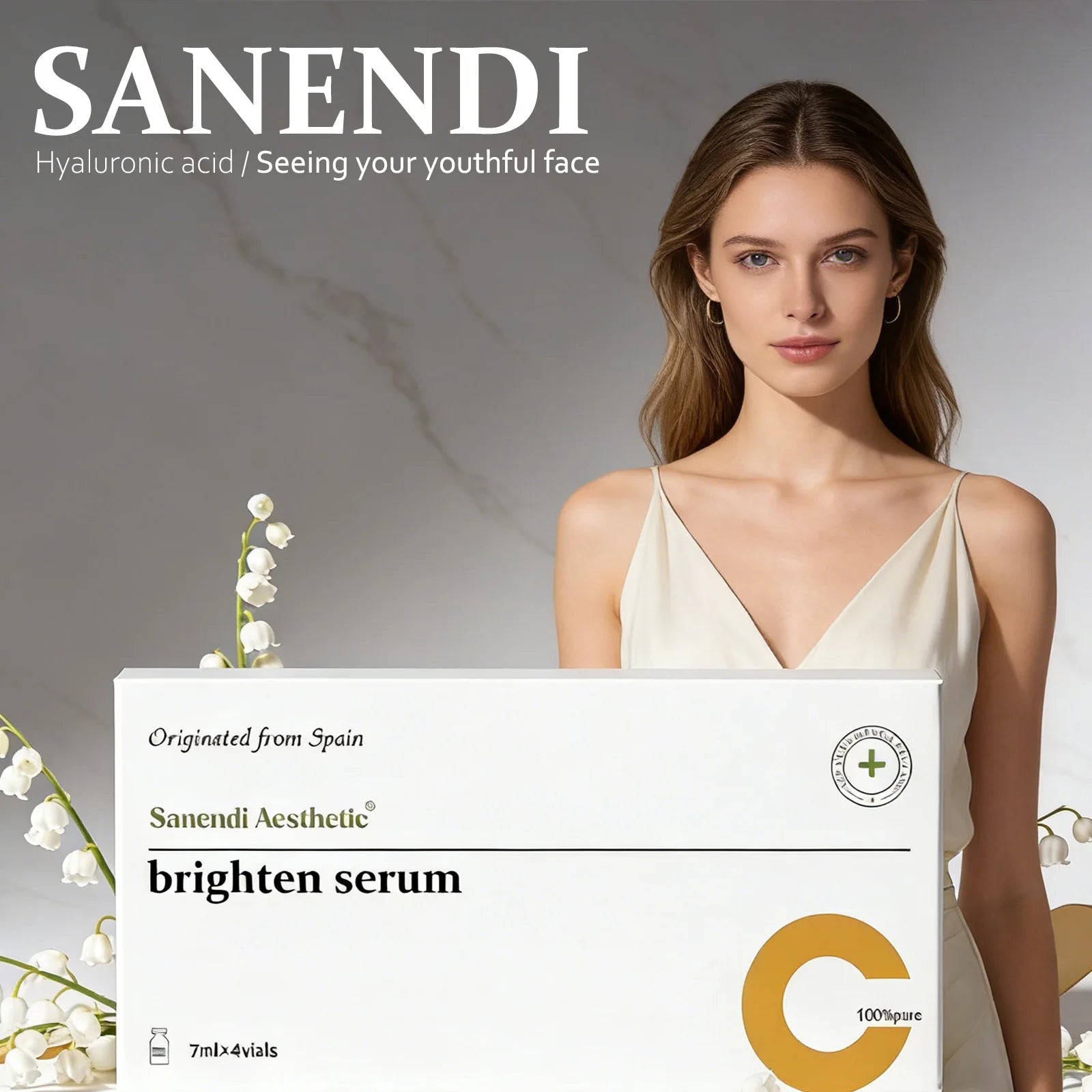 Sanendi Facial Brightening and Soothing Serum Hyaluronic Acid Repair Care Set - Dr. Pen Specialized Korean Skin Care Set