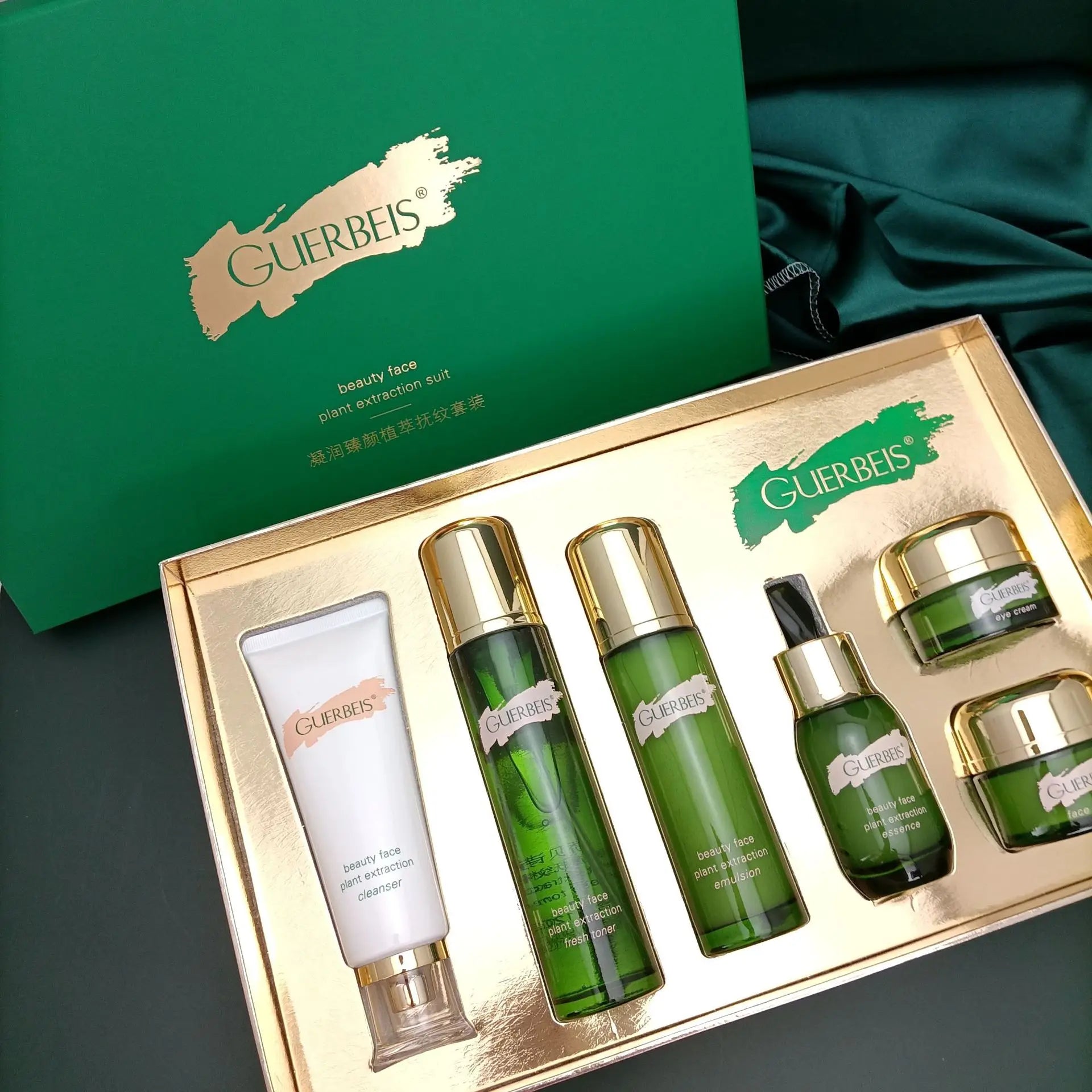 Plant Extract Anti-wrinkle Face Skin Care Set Cleaning Oil Control Toner Firming Serum Moisturizing Facial Cream Beauty Products