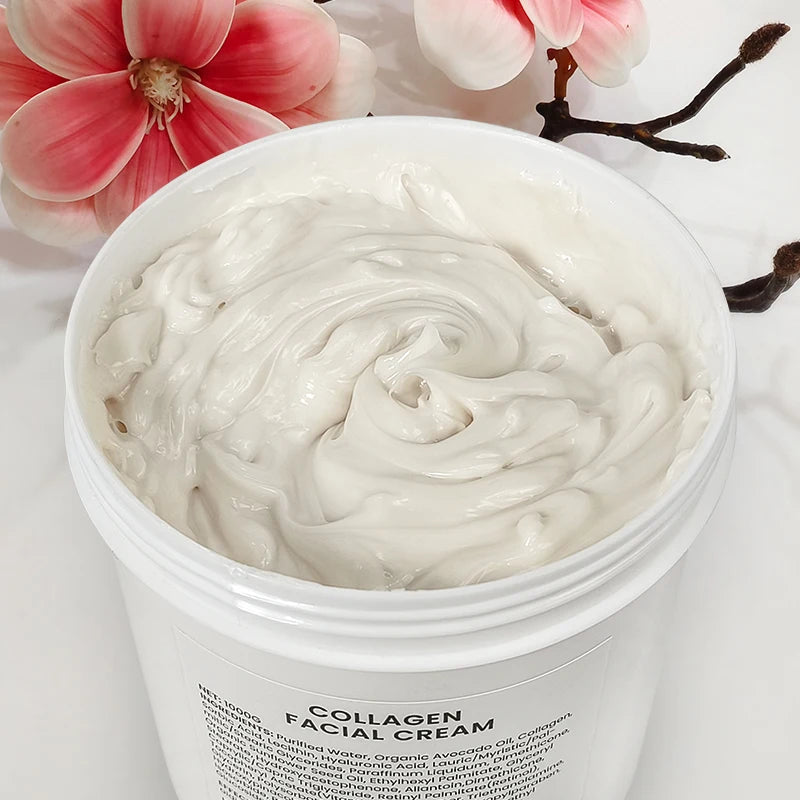 1kg Large Jar Of Collagen Cream Body Lotion Face Moisturizer Vitamin E Skincare Moisturizing Collagen Lotion Factory Wholesale