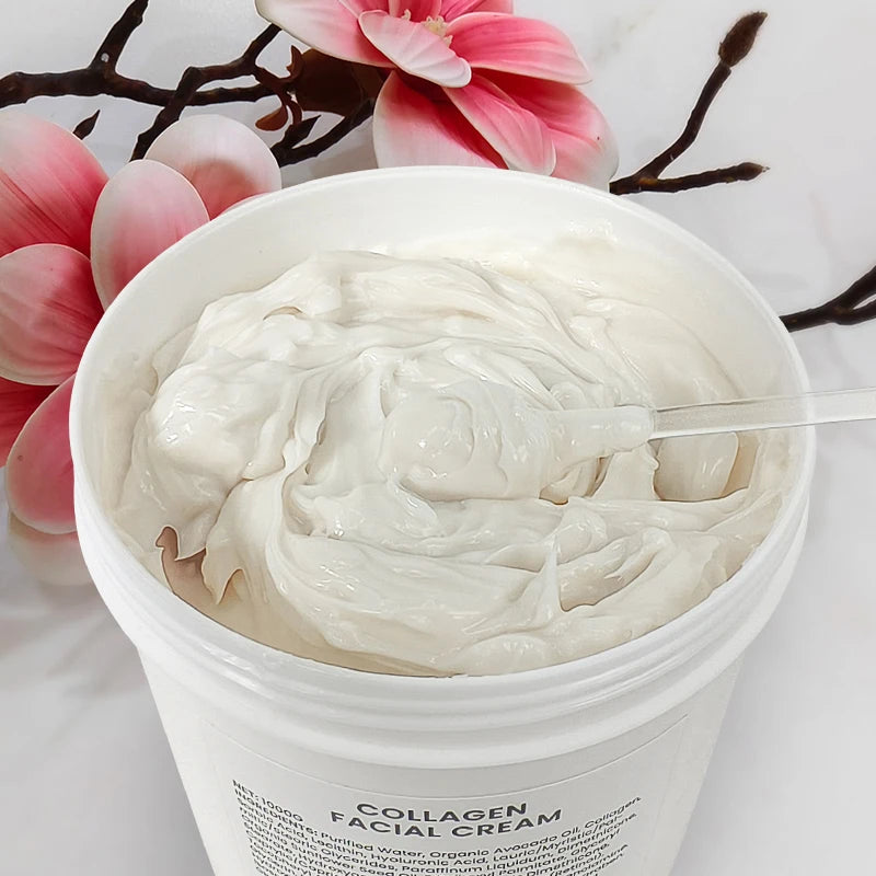 1kg Large Jar Of Collagen Cream Body Lotion Face Moisturizer Vitamin E Skincare Moisturizing Collagen Lotion Factory Wholesale