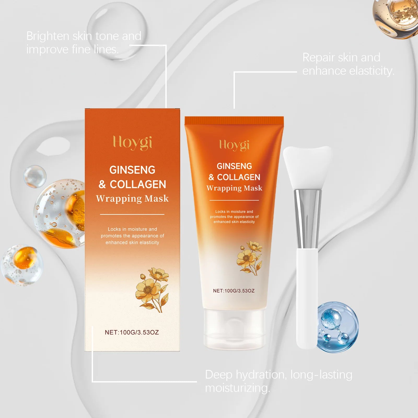 Collagen Tear Off Facial Mask Gently Nourishes Facial Skin, Moisturizes, Moisturizes, Softens and Brightens Facial Mask