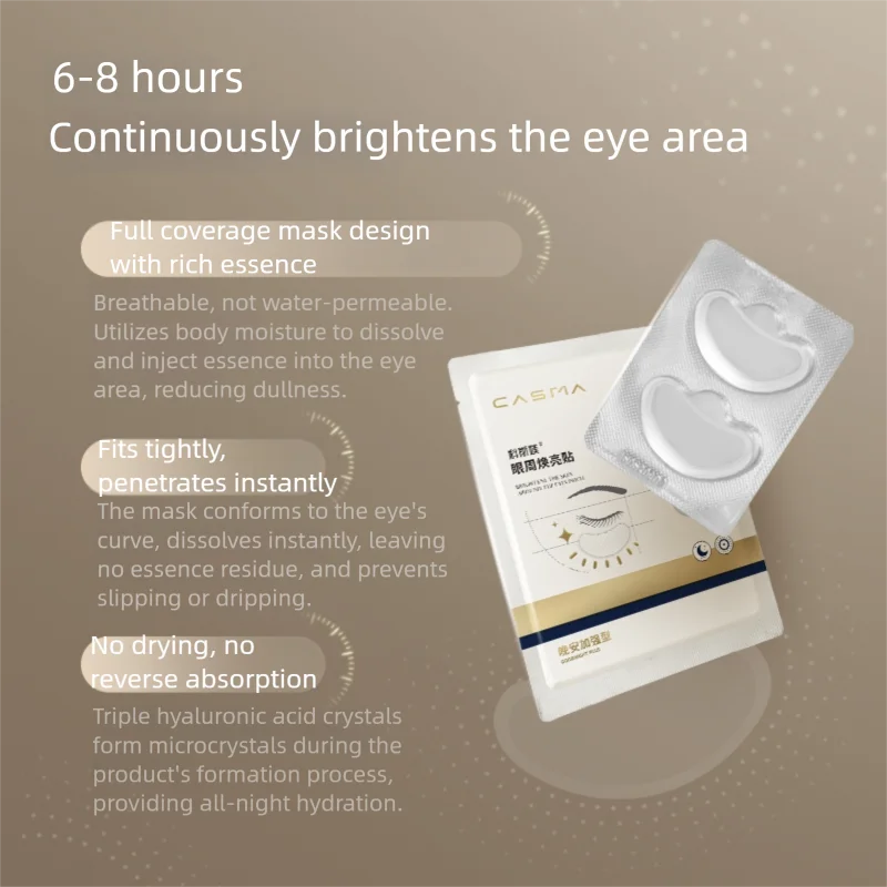 CASMA Microneedle Essence Care Set - Eye Brightening & Wrinkle Freezing Patches,Dark Circles,Fine Lines, Puffiness & Anti-Aging