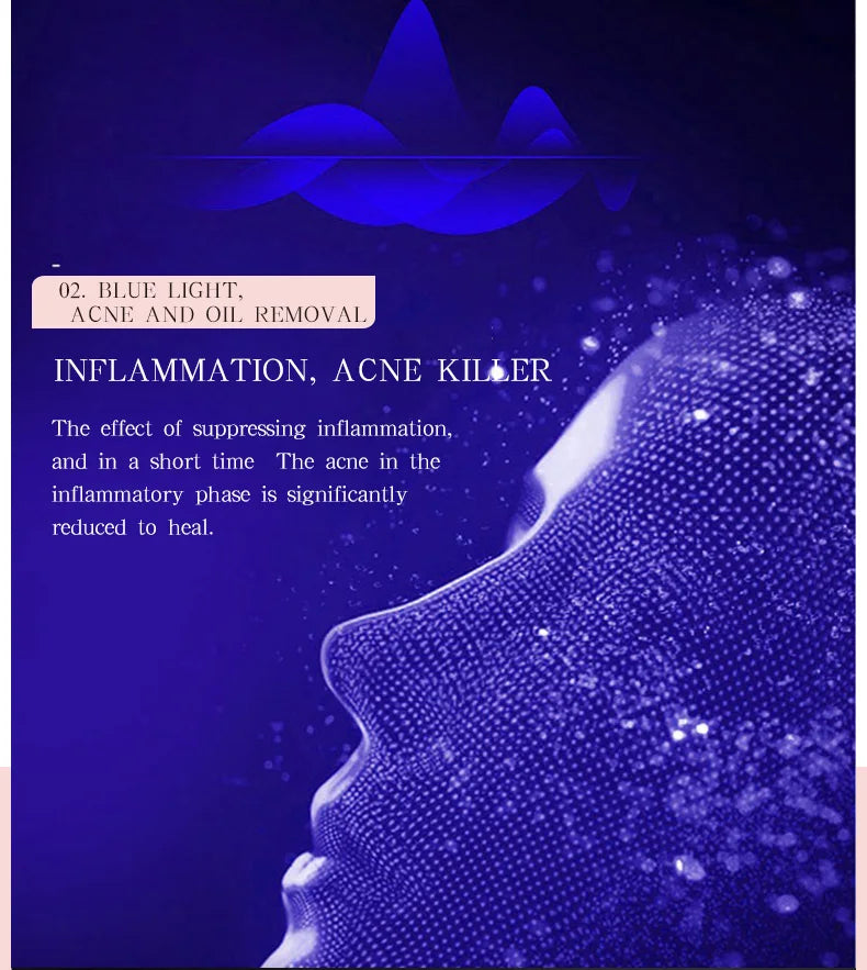 Led phototherapy facial skincare and beauty 7-color mask facial care anti-aging