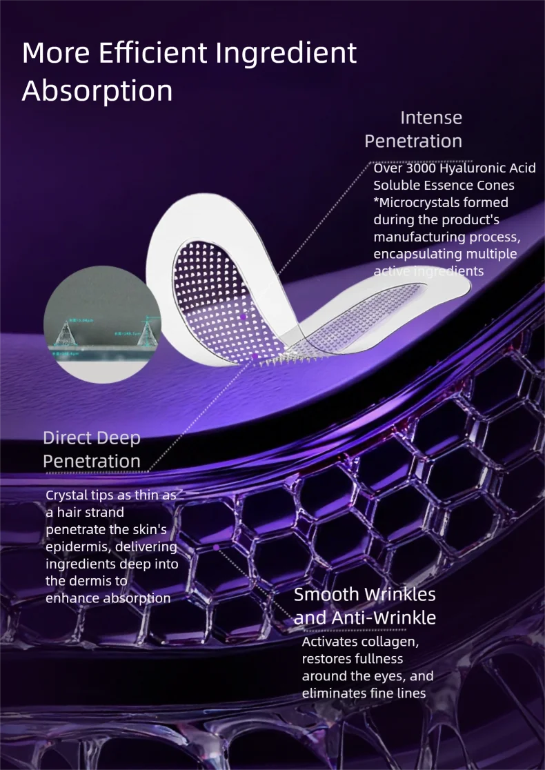 CASMA Microneedle Essence Care Set - Eye Brightening & Wrinkle Freezing Patches,Dark Circles,Fine Lines, Puffiness & Anti-Aging