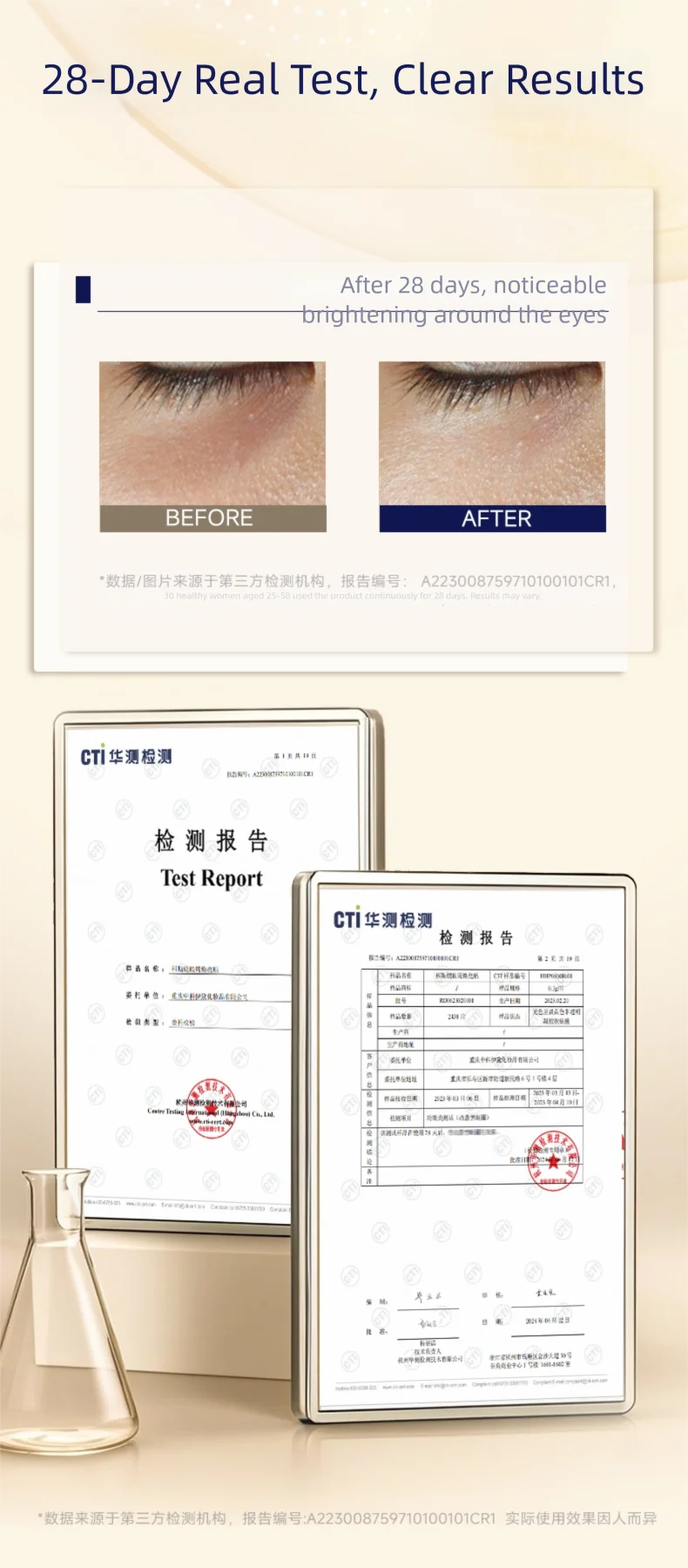 CASMA Microneedle Essence Care Set - Eye Brightening & Wrinkle Freezing Patches,Dark Circles,Fine Lines, Puffiness & Anti-Aging