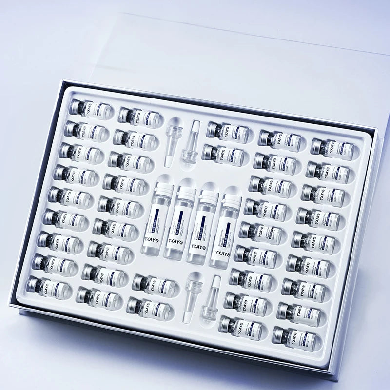 Facial Repair Lyophilized Powder Set Shrink Pore Moisturizing Anti-Wrinkle Anti Aging Whiten Peptide Nicotinamide Brighten Serum