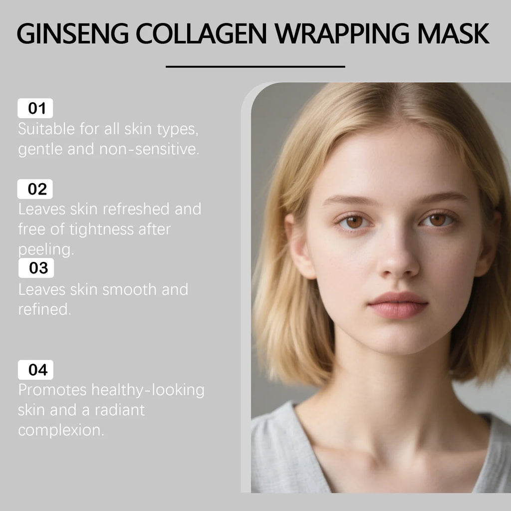 Collagen Tear Off Facial Mask Gently Nourishes Facial Skin, Moisturizes, Moisturizes, Softens and Brightens Facial Mask
