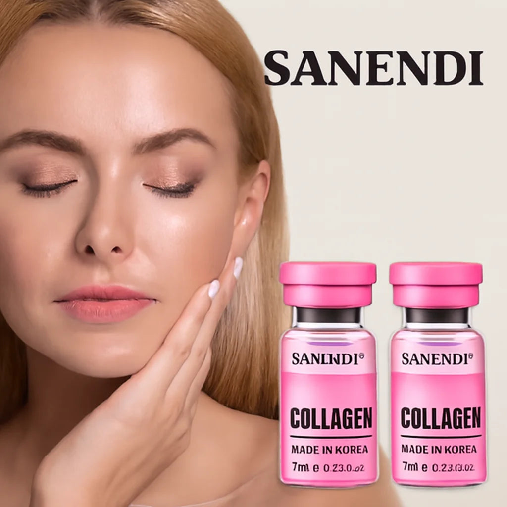 Sanendi Korean Collagen Facial Powder Essence With Hydrating Moisturizer For Plump Glass Skin Effect