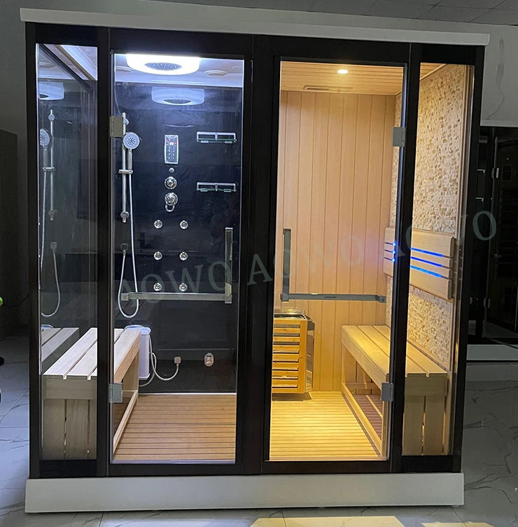 Customization.Dry Steam Indoor Steam Infrared Sauna Outdoor Home Sauna Dry Spa Rooms Hammam Shower Steam Cabin Infrared Sauna Ou