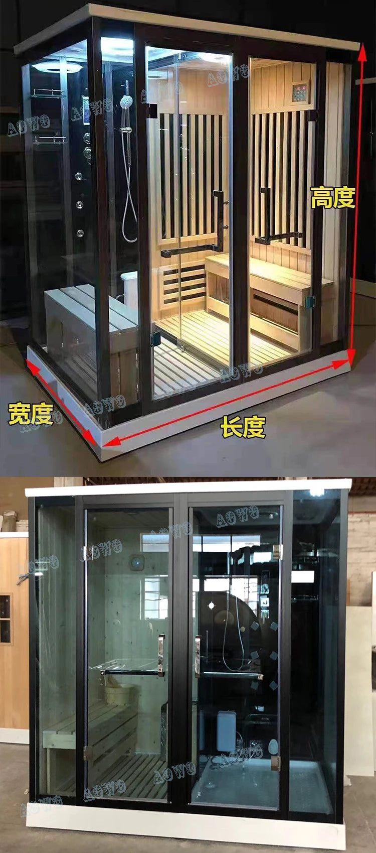 Customization.Dry Steam Indoor Steam Infrared Sauna Outdoor Home Sauna Dry Spa Rooms Hammam Shower Steam Cabin Infrared Sauna Ou