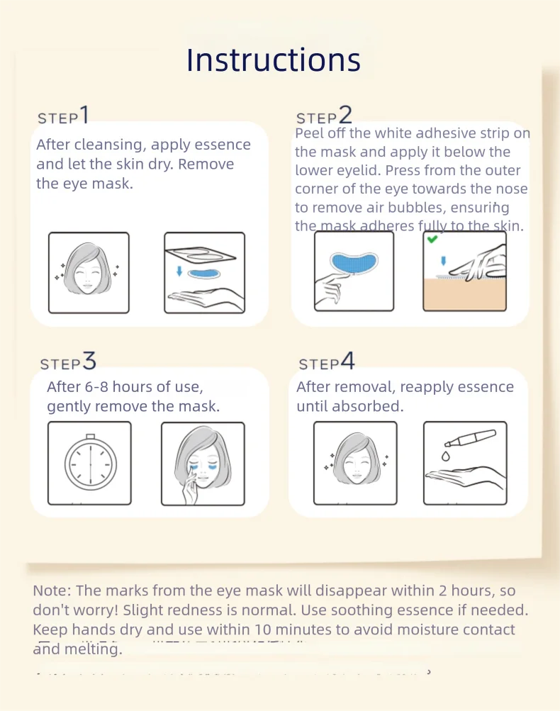 CASMA Microneedle Essence Care Set - Eye Brightening & Wrinkle Freezing Patches,Dark Circles,Fine Lines, Puffiness & Anti-Aging