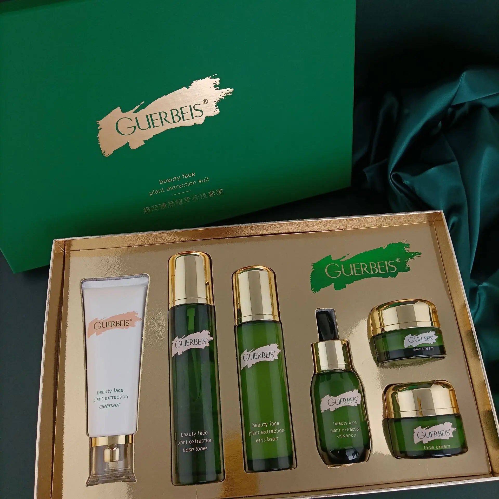 Plant Extract Anti-wrinkle Face Skin Care Set Cleaning Oil Control Toner Firming Serum Moisturizing Facial Cream Beauty Products