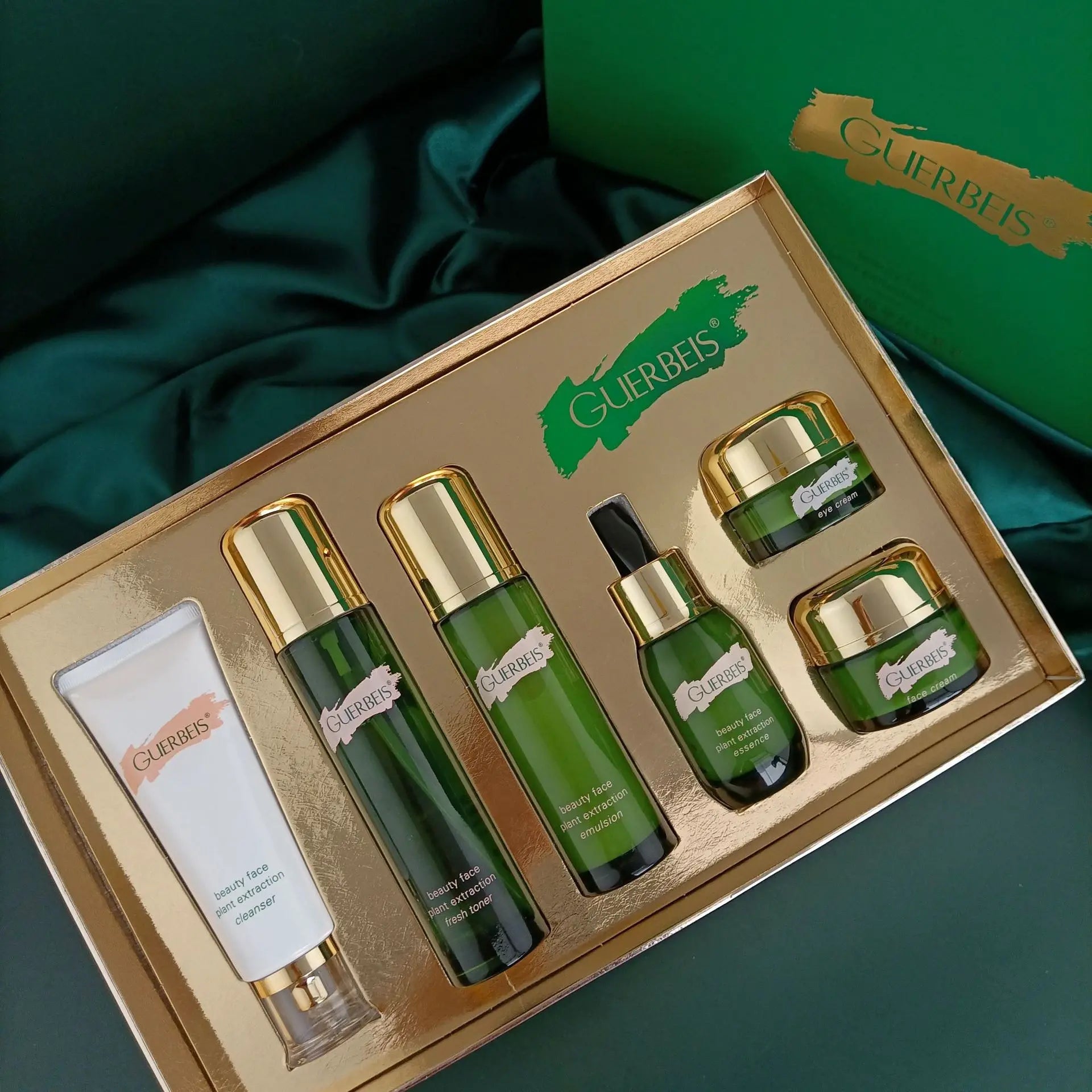 Plant Extract Anti-wrinkle Face Skin Care Set Cleaning Oil Control Toner Firming Serum Moisturizing Facial Cream Beauty Products