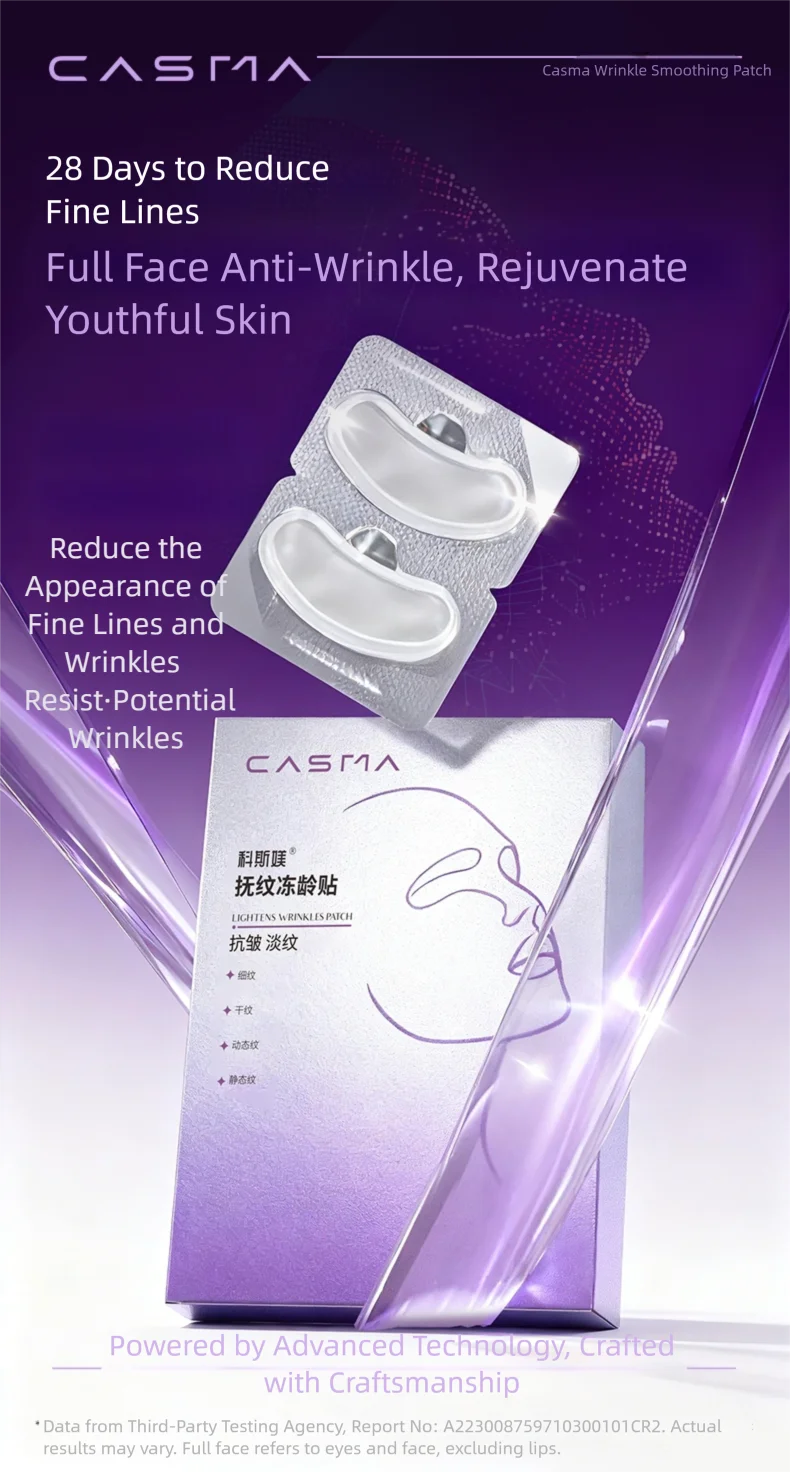 CASMA Microneedle Essence Care Set - Eye Brightening & Wrinkle Freezing Patches,Dark Circles,Fine Lines, Puffiness & Anti-Aging