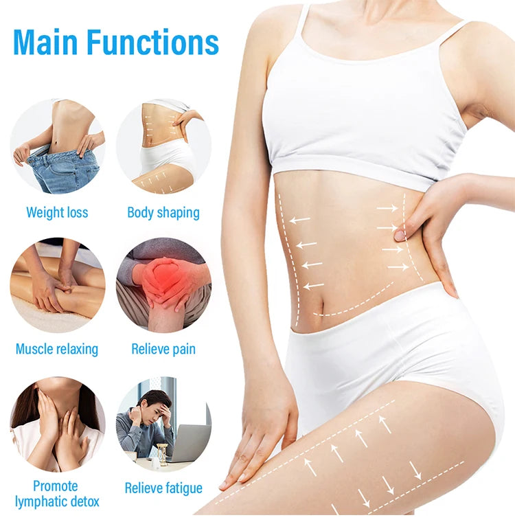 3 in 1 Lymphatic Drainage Machine Far infrared EMS Air Pressure Pressotherapy Body Massage Sauna Blanket